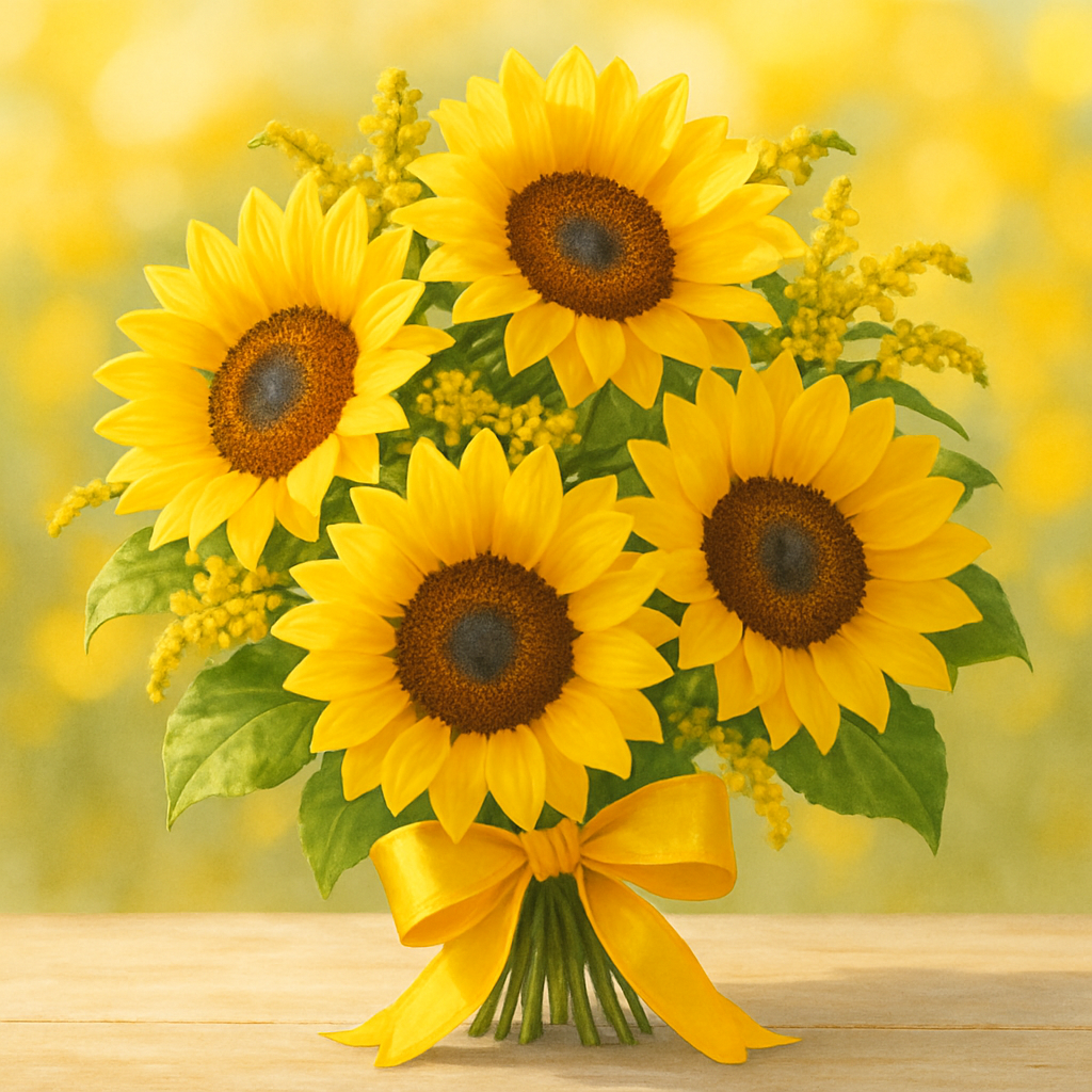 Bouquet di girasoli